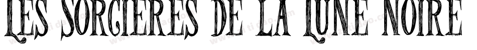 Les Sorcières de la Lune noire字体转换